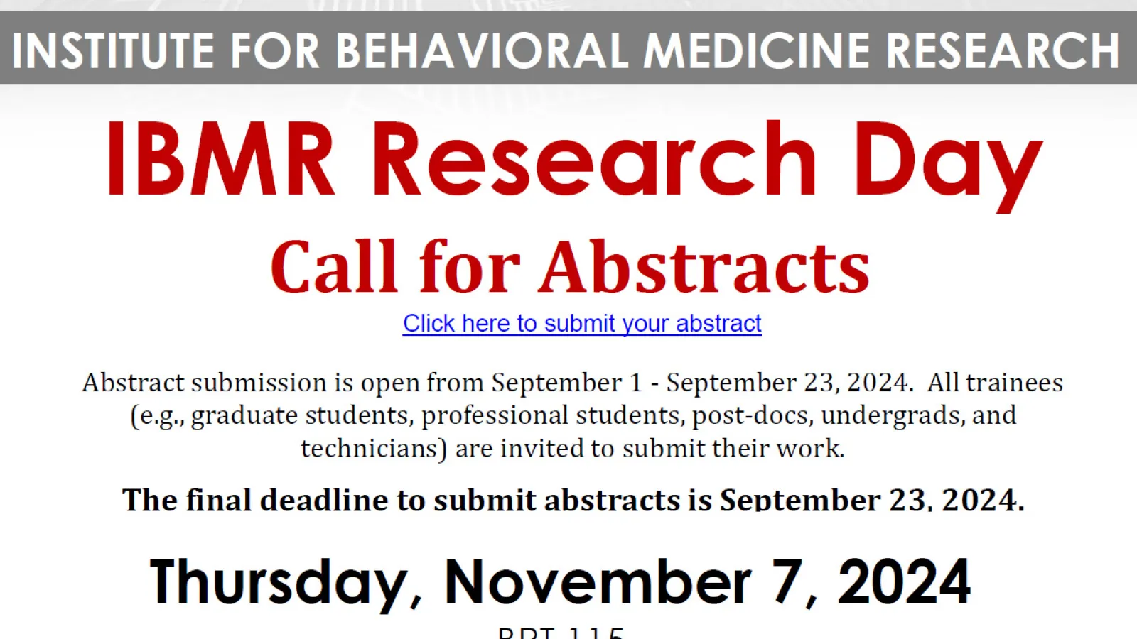 IBMR Research Day 
